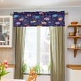 thumbnail image 5 of Galaxy Space Planets Curtain Valance for Kitchen Windows/Bathroom/Living Room/Bedroom Blackout, Rod Pocket Valance Small Window Treatment, 54" W x 18" L Home Decor, 5 of 6