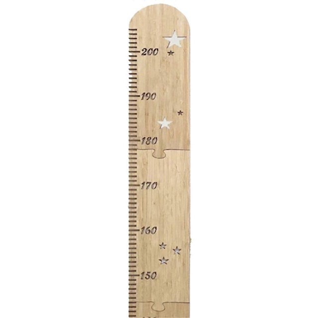 Children's Wooden Height Ruler Children's Room Patchwork Wooden Star Growth Measurement Ruler Height Ruler