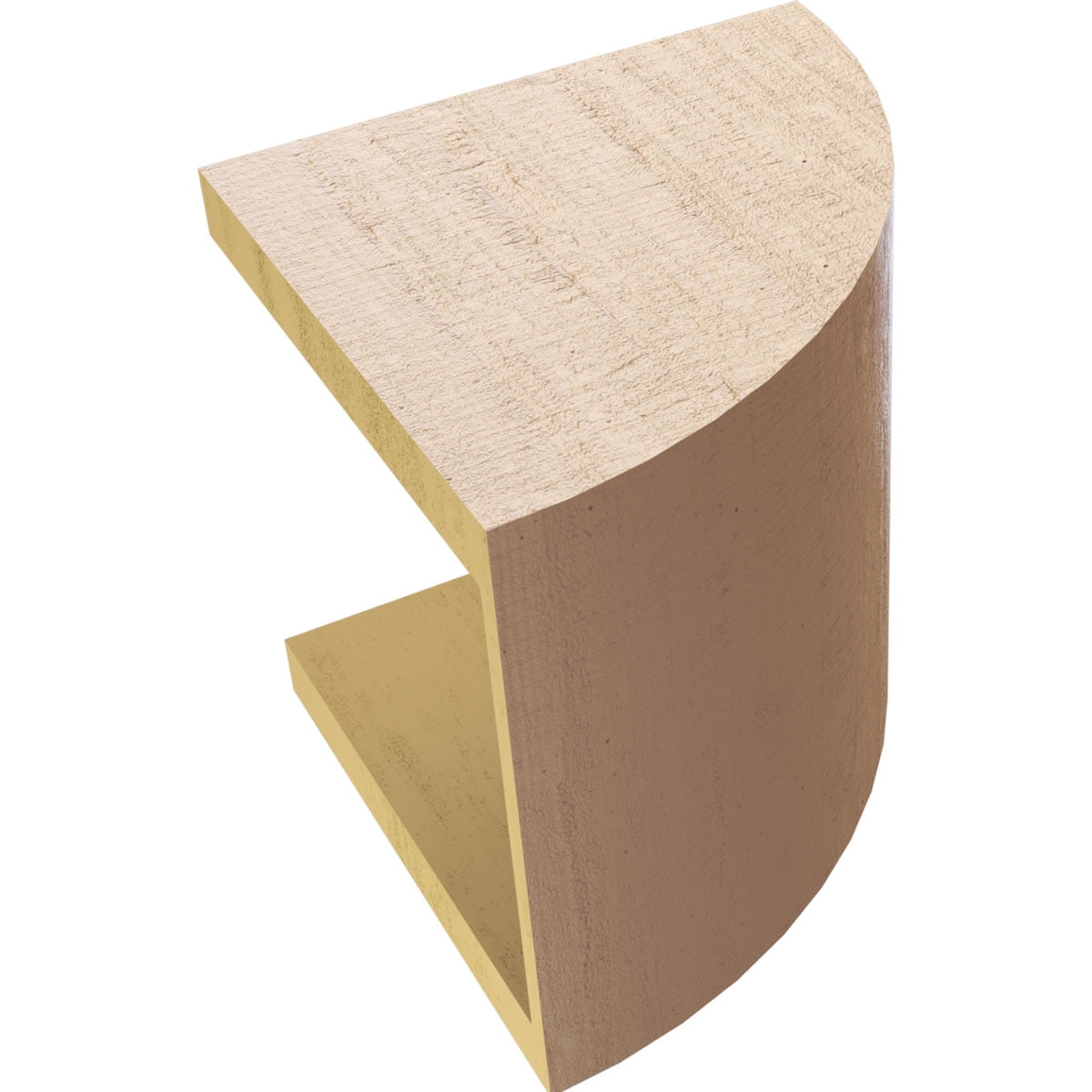 9"W x 9"D x 9"H Wide Durham Rough Cedar Woodgrain TimberThane Corbel, Primed Tan
