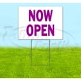 thumbnail image 1 of Now Open (18" x 24") Yard Sign, Includes Metal Step Stake, 1 of 6