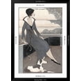 thumbnail image 5 of Art.com Art Deco Lady with Dog Art Print by Megan Meagher, Black Frame Wall Art, 32" x 44", 5 of 5