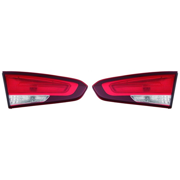 For Kia Forte Tail Light Assembly 2017 2018 Driver and Passenger Side Pair Bulb Type CAPA Certified KI2802130 | 92403 B0600
