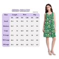 thumbnail image 4 of FORMRS Summer Dress for Women Loose U Neck Sleeveless Midi Beach Sundresses with Pockets, Green Tennis Pattern, 4 of 8