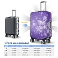 thumbnail image 2 of Luggage Cover Anti Scratch, Snowfall Sky White Purple Elastic Suitcase Protector Suitcase Covers for Luggage Fits 18-32 Inch Luggage, 2 of 6
