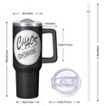 thumbnail image 2 of Chaos Coordinator Funny Tumbler Cup Gift - 40 Oz Insulated Stainless Steel Mug, Keeps Beverages Hot Cold, For Women, Boss, Coworker, Teacher, Nurse, Mom, Best Friend, 2 of 5