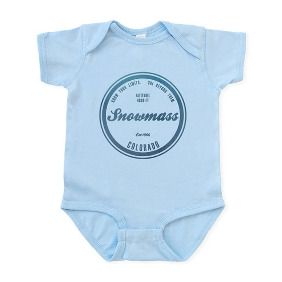 CafePress - Snowmass Ski Resort Colorado Body Suit - Baby Light Bodysuit, Size Newborn - 24 Months