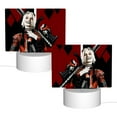 thumbnail image 2 of Harley Quinn Acrylic Night Light Adjustable 3 Light Modes USB Cable Lamp Light Display Base Rectangular LED Light For Bookshelves Desk Bedside Tables Bedroom Child Room, 2 of 9