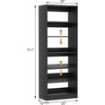 thumbnail image 5 of Homieasy Closet System, 25 Inch Freestanding Closet Shoe Organizer, Standalone Wood Shoe Shelves, Heavy Duty Walk in Closet Tower for Bedroom, Mudroom and Entryway, Black, 5 of 8