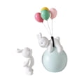 thumbnail image 3 of Figura de conejito globo, escultura, figura de conejito volador hecha de resina sintética Azul, 3 of 9