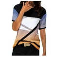 thumbnail image 2 of OSFVNOXV T-Shirts for Women Graphic Tees Juniors Casual Short Sleeve Summer Breathable Color Blocked Summer Tops, 2 of 3