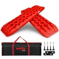 thumbnail image 1 of X-BULL New Recovery Traction Tracks Sand Mud Snow Track Tire Ladder 4WD (Red,3gen), 1 of 6