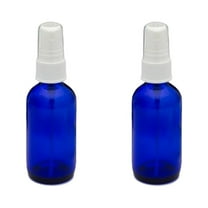 Global Cobalt Blue 2oz White Mist Sprayer Bottle (60ml) Pack of 2