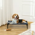 thumbnail image 2 of PawHut Lit Surélevé pour Chien, pour Chiens Moyens, Intérieur Extérieur, Bleu, 2 of 10