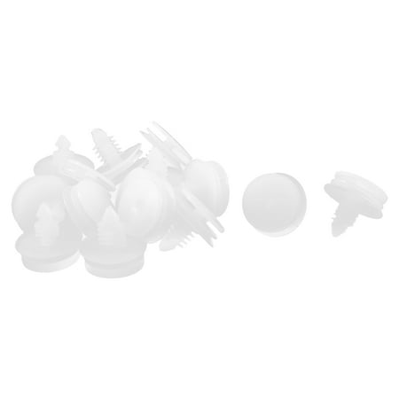 Buick Door Seals - 15 Pcs White Plastic Door Seal Nail Rivet Trim Mat Clip for Buick