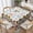 Vintage Sunflowers, variant on Fall Square Tablecloth 54×54 Inch Water-Resistant Washable Fabric Reusable Orange Thanksgiving Autumn Harvest Pumpkin Sunflower Maple Leaf Table Cover for Decoration Indoor Outdoor Dining
