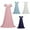 QZ1-Light Blue, variant on Meichang Renaissance Dress Women Halloween Cocktail Party Maxi Dresses Medieval Victorian Dress Elastic High Waist Crew Neck Short Sleeve Long Masquerade Dress