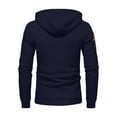 thumbnail image 5 of Momasggi Half Zip Hoodies with Zip Pockets for Men Tactical Hooded Sweatshirt Loose Casual Long Sleeve Hoodie Outdoor Workout Gym Pullover Tops Navy 2XL, 5 of 5