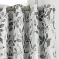 thumbnail image 4 of Elrene-Avalon Botanical Print Blackout Window Curtain52x95-Linen, 4 of 5