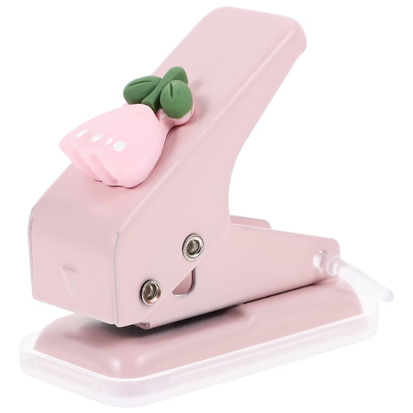 Single Hole Puncher Plastic Single Hole Punch Hole Diy Punching Device for Office