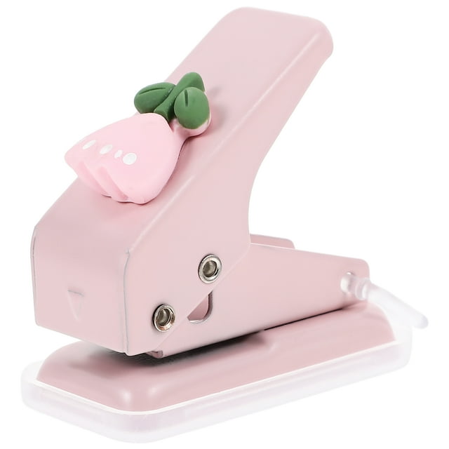 Single Hole Puncher Plastic Single Hole Punch Hole Diy Punching Device for Office