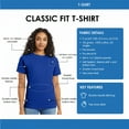 thumbnail image 4 of Hanes Essential-T Short Sleeve T-Shirt Cotton Crewneck Tee Shirts (Athletic Purple, S), 4 of 7