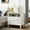White, variant on Fluted Pilasters Design / Bedroom Side Table / Easy Assembly