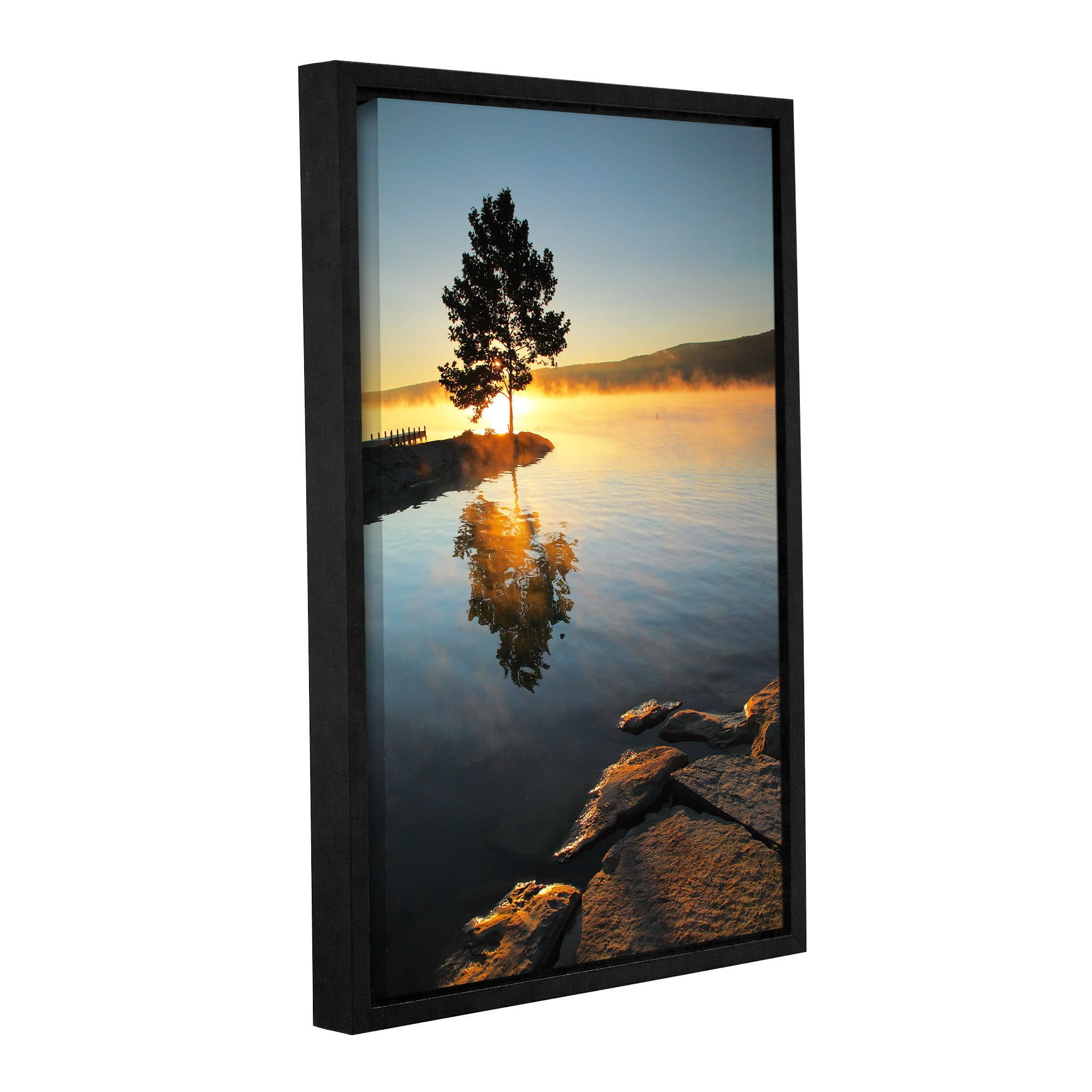 ArtWall Steve Ainsworth "Witness to the Dawn" Gallery-Wrapped Floater-Framed Canvas