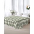 thumbnail image 6 of Twin XL Flat Sheet Only Rustic Sage Green Beige Checker Soft Microfiber Cooling Bedding Sheets Farmhouse Buffalo Plaid Flat Bed Sheet for Hotel,Home Decor, 6 of 9