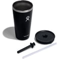 thumbnail image 3 of Hydro Flask Gobelet en Acier Inoxydable Tout Autour 28 Oz avec Paille Flexible Résistante aux Fuites et Couvercle à Pression, Noir, 3 of 8