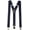 Black-royal Stripe, variant on Premium Men's Y-Back Suspenders Stretch Perfect 1.5" Width for Work Style Formal Strong Heavy Duty Clips