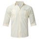 thumbnail image 5 of Camisas De Vestir Para Hombre Camisa de talla grande de tendencia de popularidad informal sólida de verano para hombre camisa de manga cuartos con cuello vuelto para hombre (Beige, M), 5 of 7