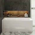 thumbnail image 5 of Claire 60" x 32" Left-Hand Drain Drain Alcove Tub with Corner Apron, 5 of 13