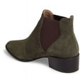 thumbnail image 3 of Klub Nico Zafira Forest Green Gore Side Oxford Block Heel Chelsea Ankle Boots (Forest, 8), 3 of 3