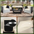 thumbnail image 5 of Topchances 6Pcs Patio Cushion Covers, Stretch Outdoor Water Resistant Sofa Cushion Cover Replacement for Patio Furniture Protector (Beige), 5 of 7