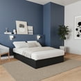 thumbnail image 2 of Nexera Valere Full Size Platform Bed Frame, Black, 2 of 7