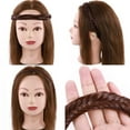 thumbnail image 4 of SEGO Synthetic Hair Braided Headband Classic Chunky Wide Plaited Braids Elastic Stretch Hairpiece Beauty accessory, 4 of 7