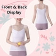 thumbnail image 2 of 7-14 Years Teenage Girls Vest with Light Padding Girls Camisole Cotton Tank Tops Training Bras for Kids Youth Soft 4 Pack Bras, 2 of 5