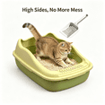 thumbnail image 3 of ACDANC 2026 New Open for Indoor Cats Bedpan Cat Litter Container Portable Anti Splashing Lowered Front Sifting Litter Basin M, 3 of 7