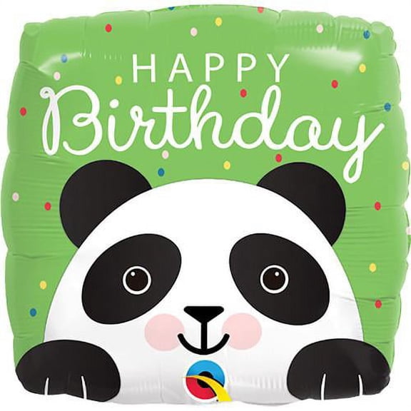 LOONBALLOON Safari-Jungle Balloons, 18″ BIRTHDAY PANDA