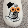 thumbnail image 3 of Halloween Slippers for Women Men, Halloween Spooky Embroidery Slip-On Slippers, Soft Comfort House Slippers (White 38-39), 3 of 10
