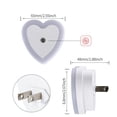 thumbnail image 2 of Heart Shaped Night Light US Plug-in, Decorative LED Light-Controlled Nightlight, Smart Dusk to Dawn Sensor for Bedroom and Gift, 4 Colors, 2 of 6