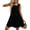 Black, variant on CHUMUD Summer Dresses for Women Scoop Neck Sleeveless Plaid Tiered Midi Dress, Casual Tent Dress