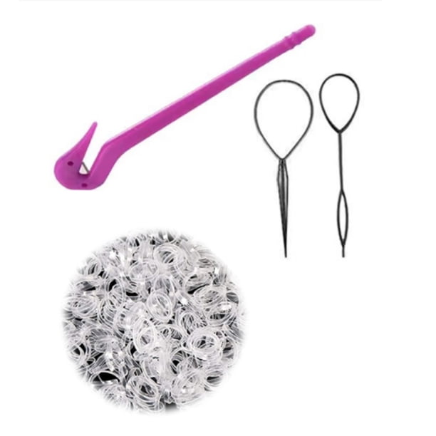 Bandas Elásticas para el Cabello Transparentes, 1000 PCS de Mini Diademas para Niñas, Bandas Elásticas para el Cabello, Bandas Elásticas para el Cabello Suaves para Cabello de Niños, Trenzas, Peinado