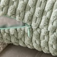 thumbnail image 3 of MIULEE Throw Pillow Covers Soft Corduroy Decorative Set of 2 Boho Striped Pillow Covers Pillowcases Farmhouse Home Decor for Couch Bed Sofa Living Room Spring 16x16 Inch Light Green, 3 of 12