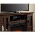 Whalen Media Fireplace Console for TVs up to 60", Brown Ash