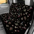 thumbnail image 2 of Psesaysky Hummingbird Floral Rear Bench Seat Covers for Cars, 2 Piece Soft Stretchy Back Seat Covers for Automotive Interior, Pet and Men Use, 2 of 4