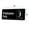 thumbnail image 3 of Alpine Industries 9 in. x 3 in. Employees Only Sign, 3 of 5