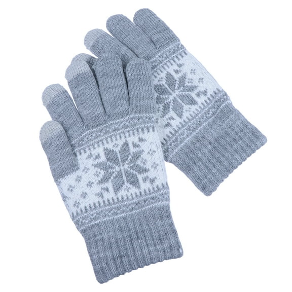 ORDDIART Winter Gloves Knitted Wool For Men Women Touch Screen Compatible 1 Pair