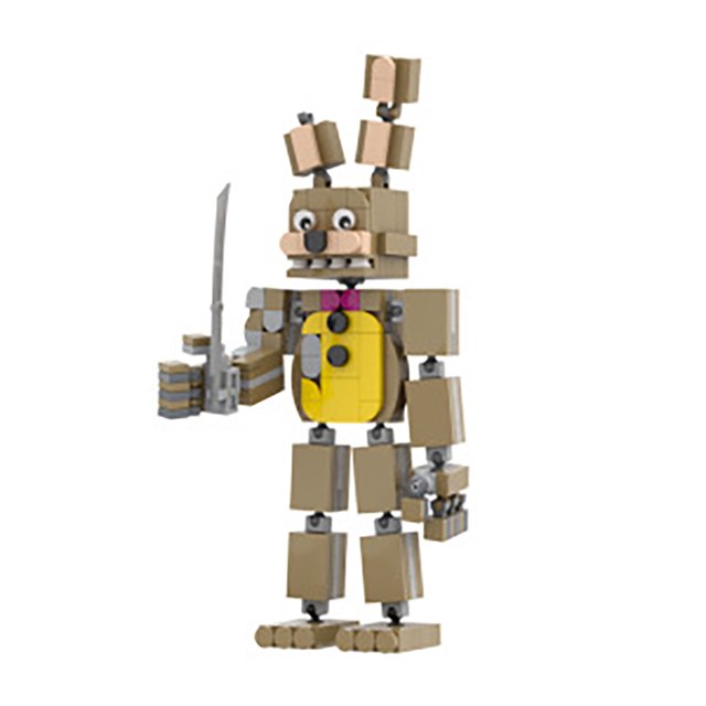 Creativo juego muñeca MOC bloques de construcción niños montaje de bricolaje conjunto modelo de ornamento de oso de juguete, para los niños