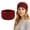 Burgundy, variant on GOGO Winter Headband for Women, Khaki Knitted Ear Warmer Furry Fleece Lined for Cold Weather Ear Muff
